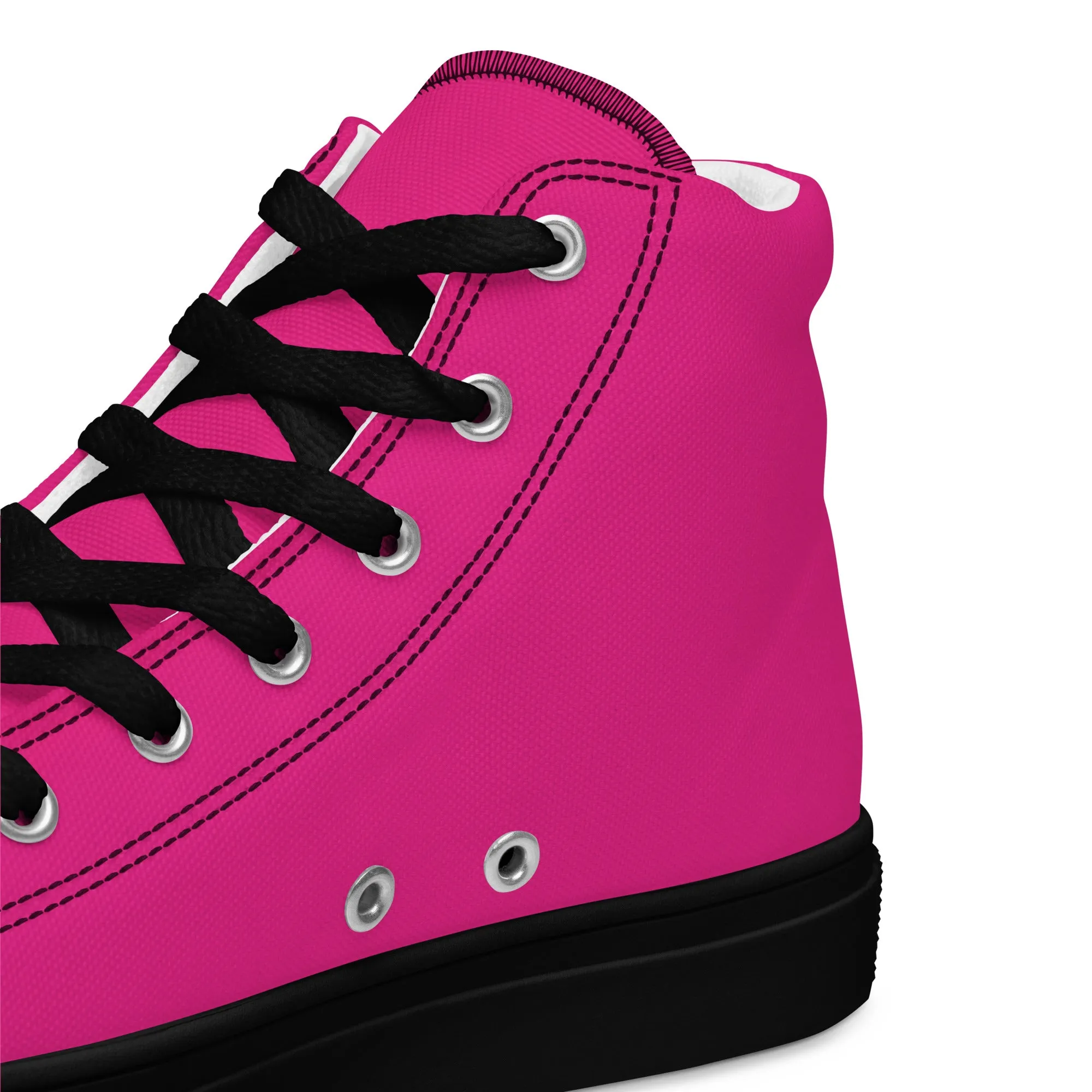 Men’s Hot Pink High Top Shoes