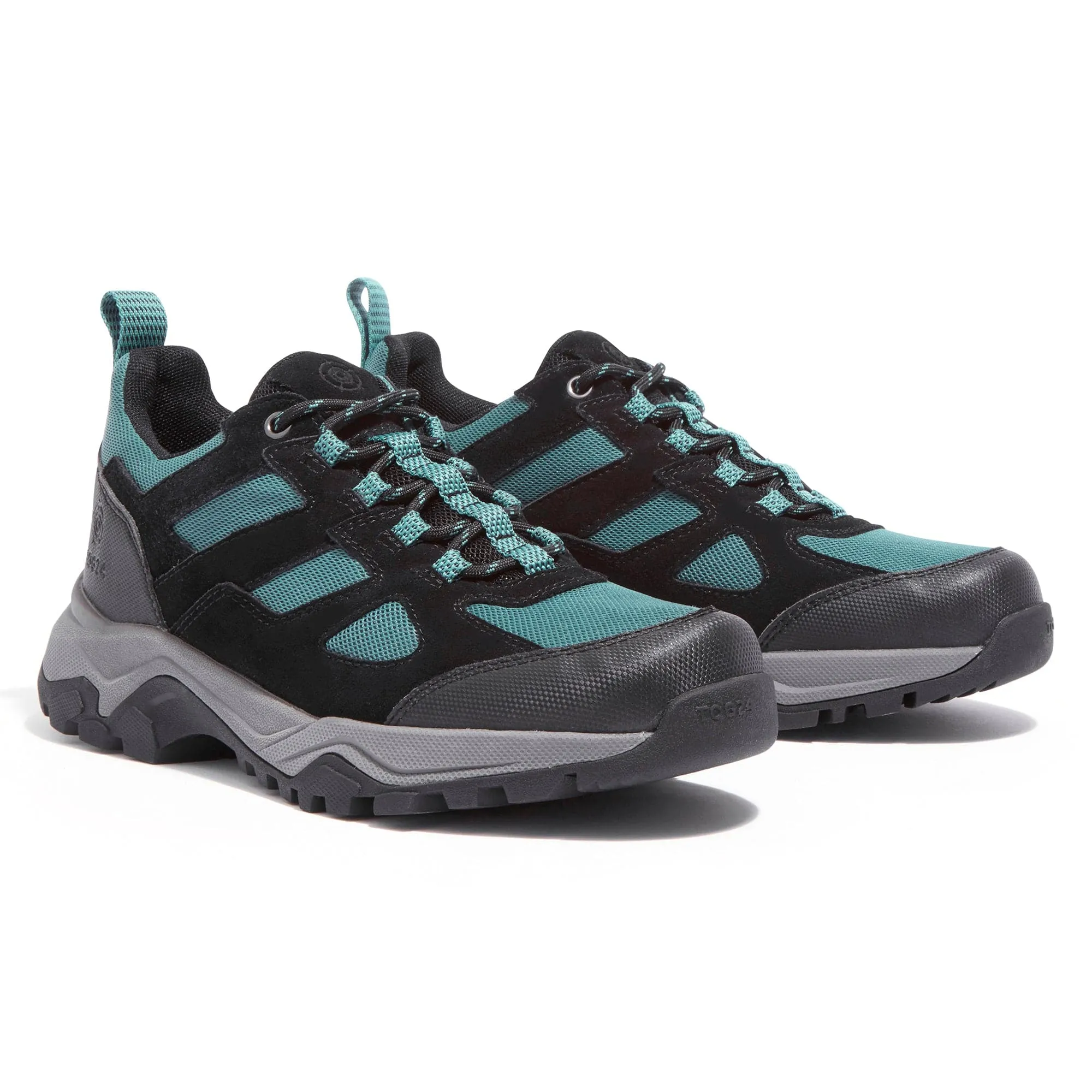 Mesa Womens Low Walking Shoe - Black/Teal