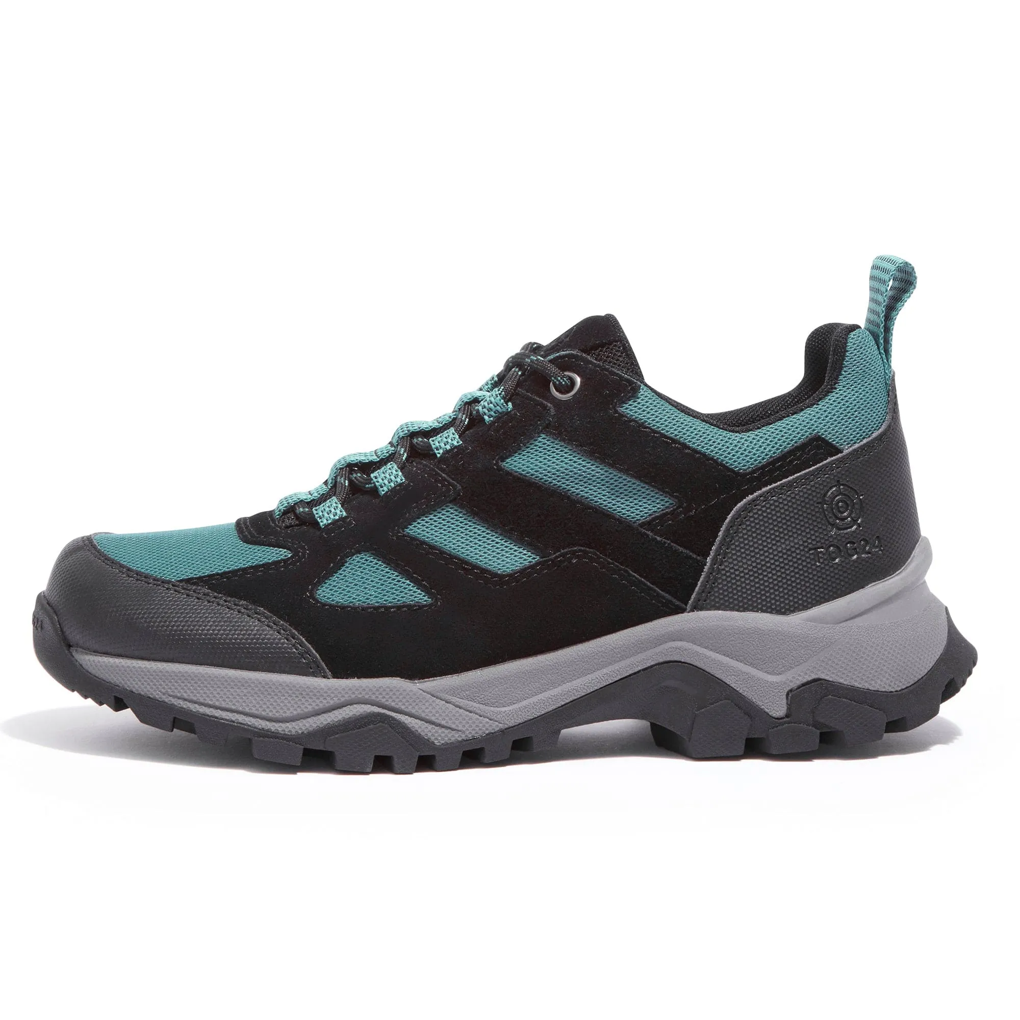 Mesa Womens Low Walking Shoe - Black/Teal