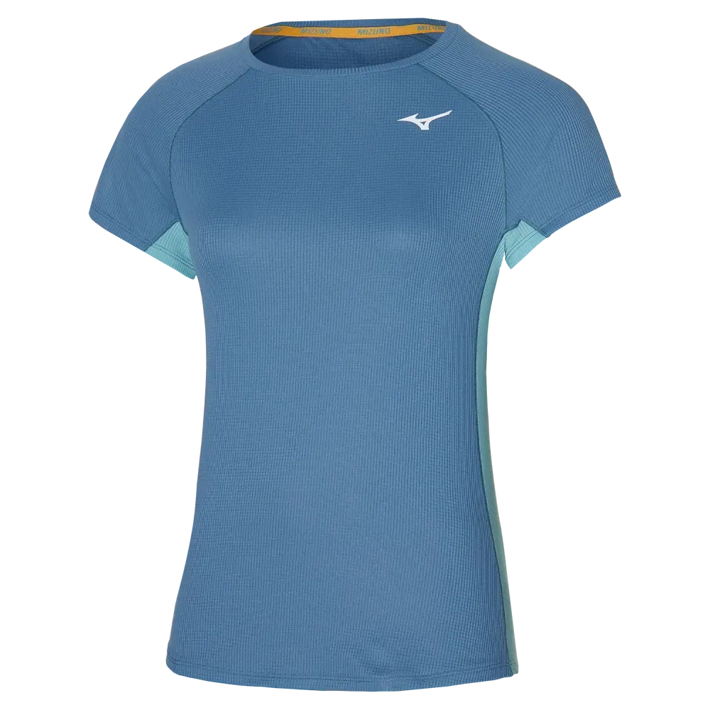 Mizuno Womens DRYAEROFLOW Tee Copen Blue