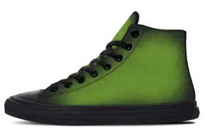 Mystic Moss High Tops - Classic Premium Canvas Shoes with Comfortable and Durable Soles