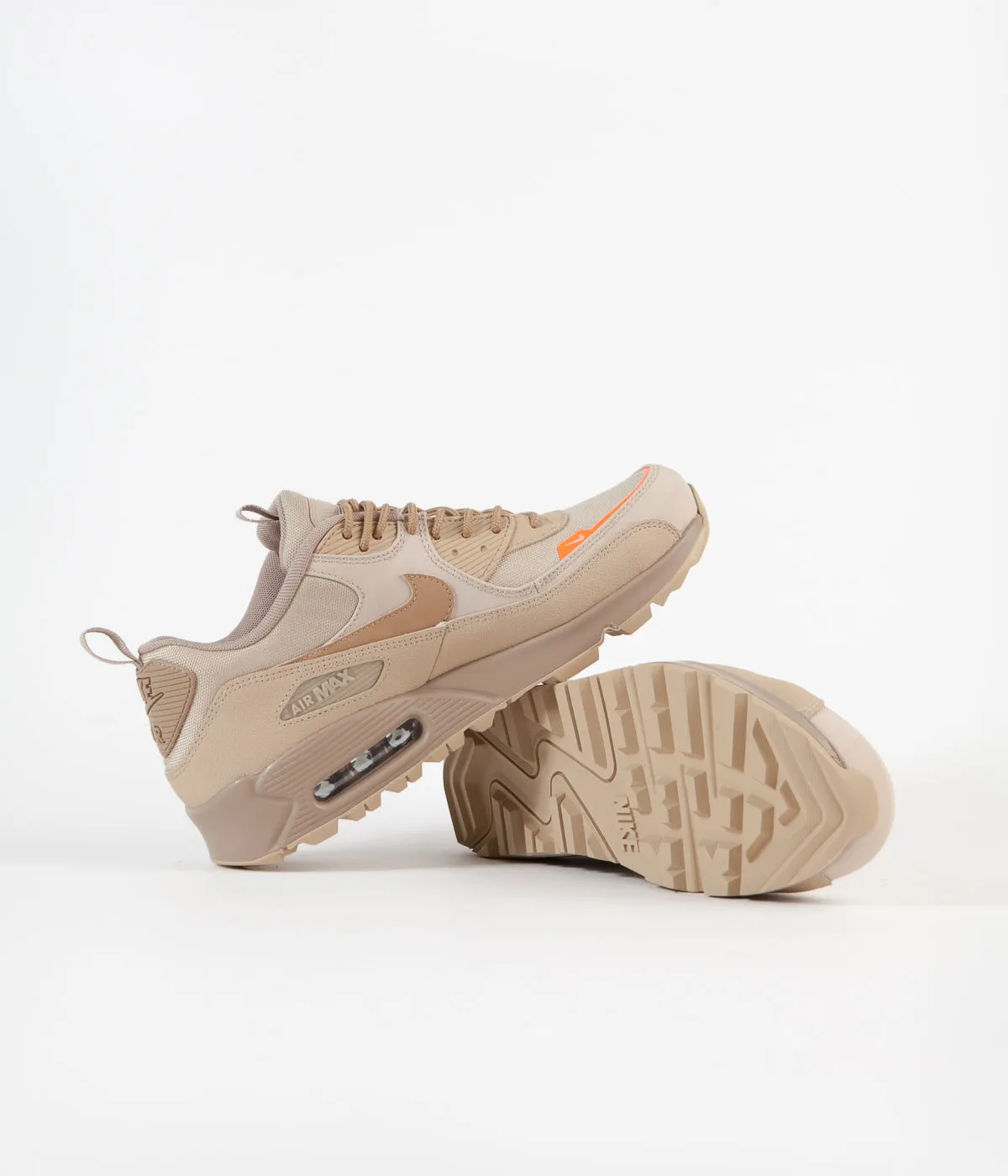 Nike Air Max 90 Surplus Shoes - Desert / Desert Camo - Safety Orange