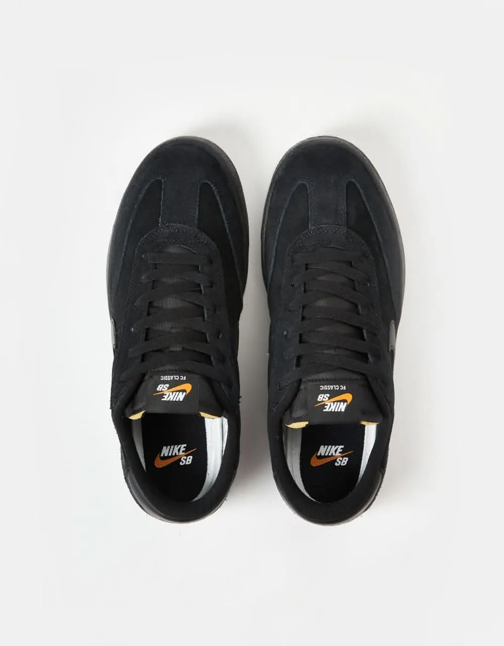 Nike SB FC Classic Skate Shoes - Black/Black-Black-Vivid Orange