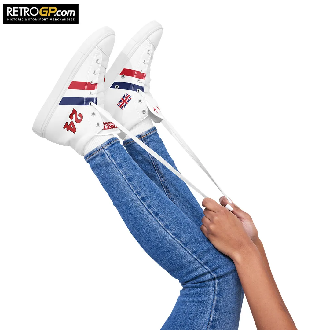 Official Hesketh Racing High Top Canvas Shoes Ladies