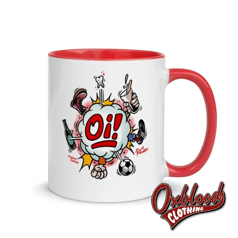 Oi! Mug - Football, Fighting, Drinking & Boots by Duck Plunkett