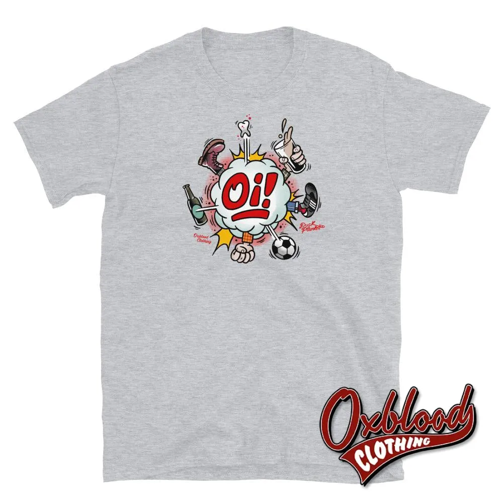 Oi! T-Shirt - Football, Fighting, Drinking & Boots by Tattooist Duck Plunkett