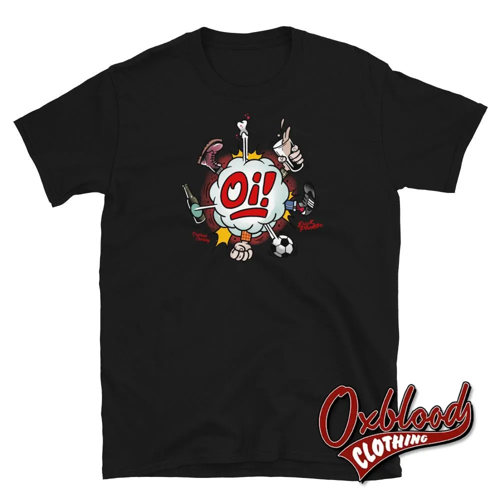 Oi! T-Shirt - Football, Fighting, Drinking & Boots by Tattooist Duck Plunkett