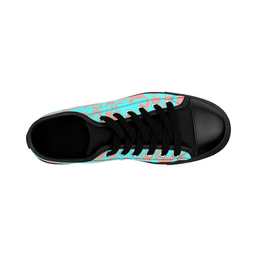 Pink & Blue Snobby Cats Women's Sneakers