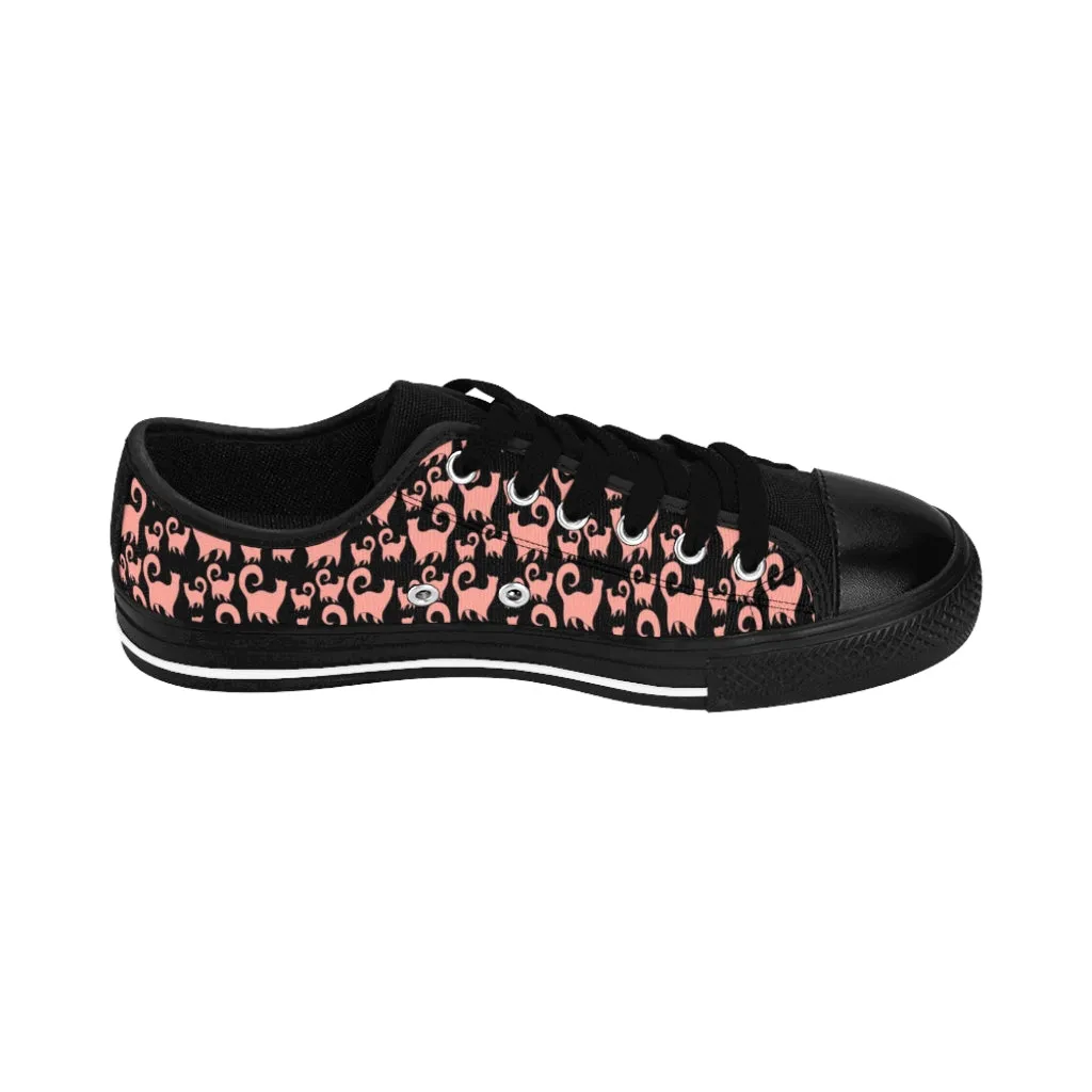 Pink Snobby Cats Women's Sneakers