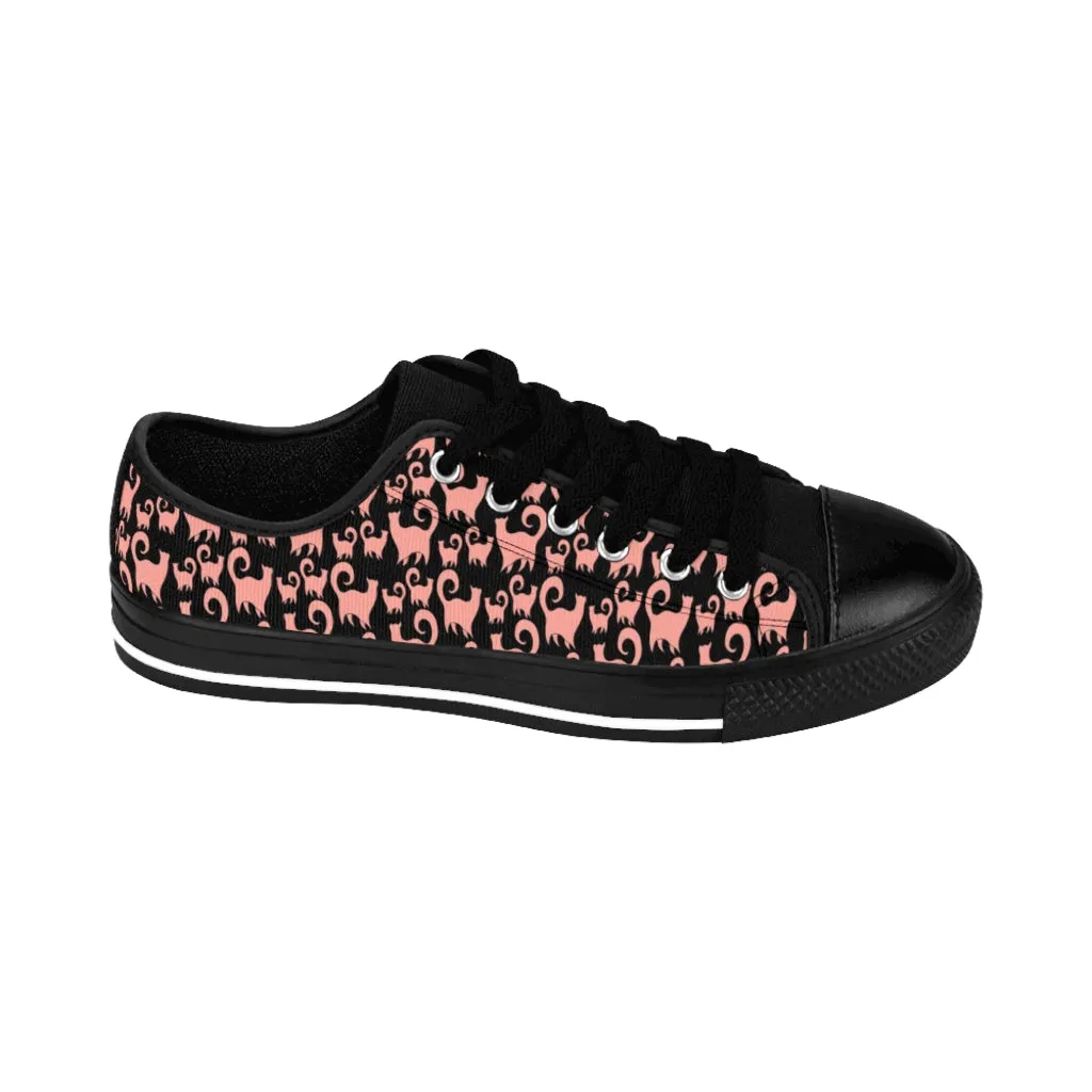 Pink Snobby Cats Women's Sneakers