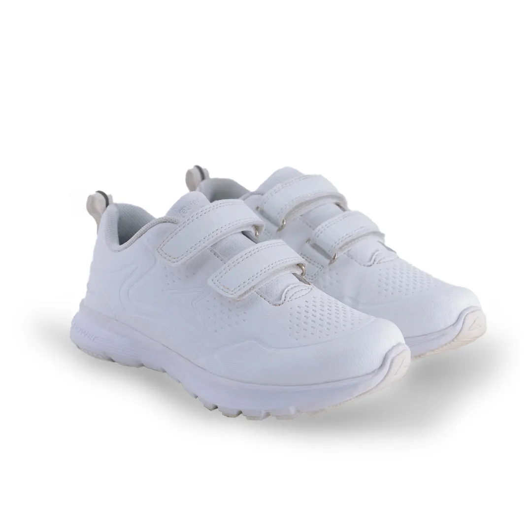 Power X Toughees Older Kids Velcro Sneakers - White