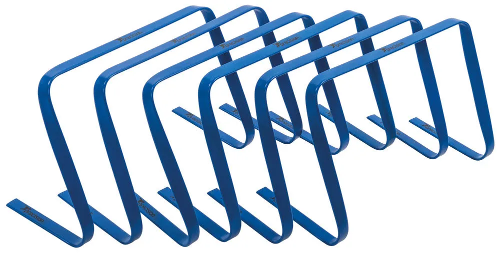 Precision flat hurdles set of 6 (blue 12")