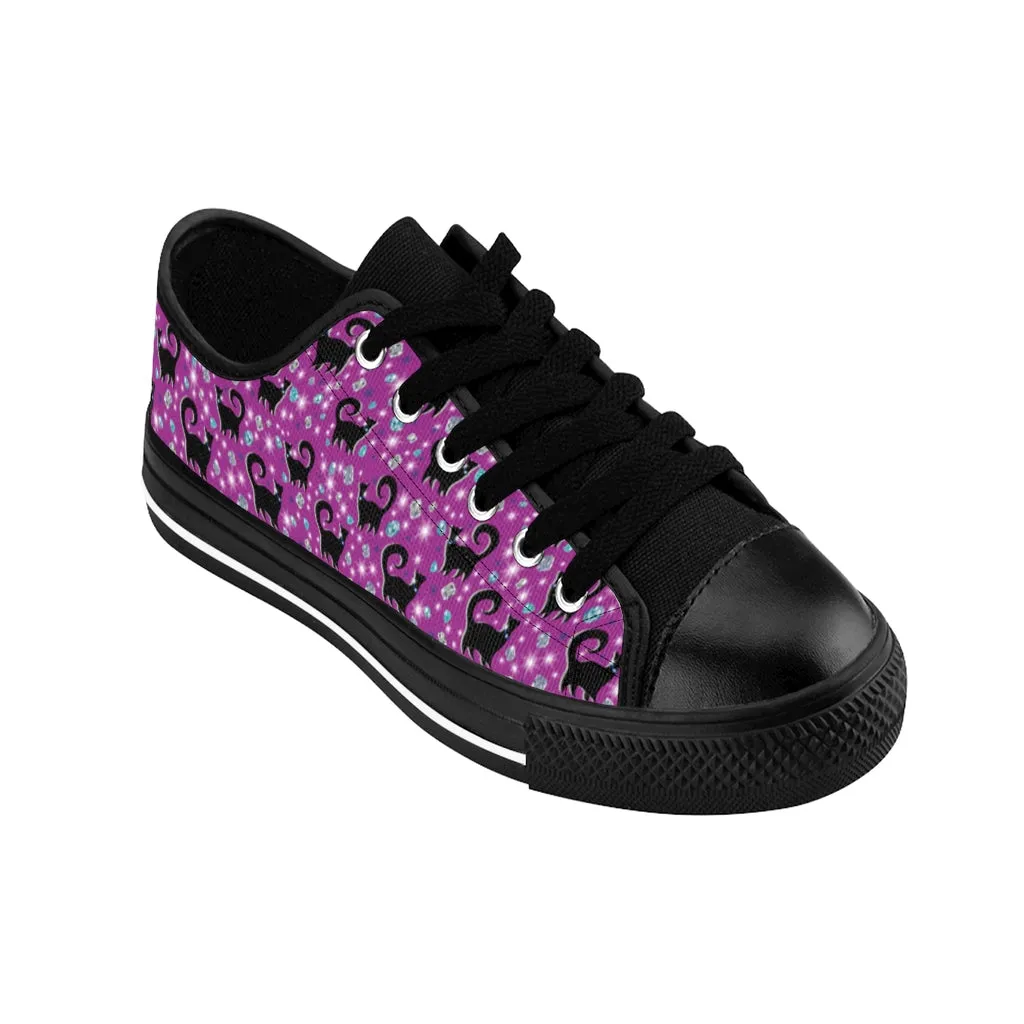 Purple Snooty Cats Cocktails Women's Sneakers