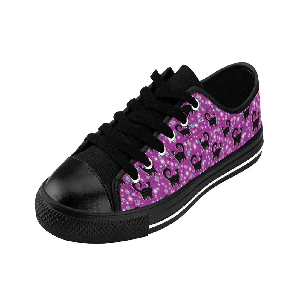 Purple Snooty Cats Cocktails Women's Sneakers