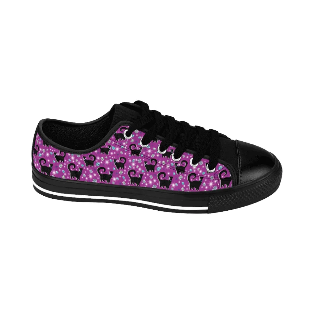 Purple Snooty Cats Cocktails Women's Sneakers