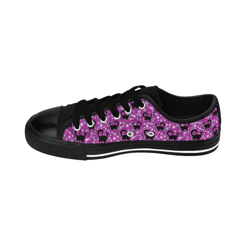 Purple Snooty Cats Cocktails Women's Sneakers