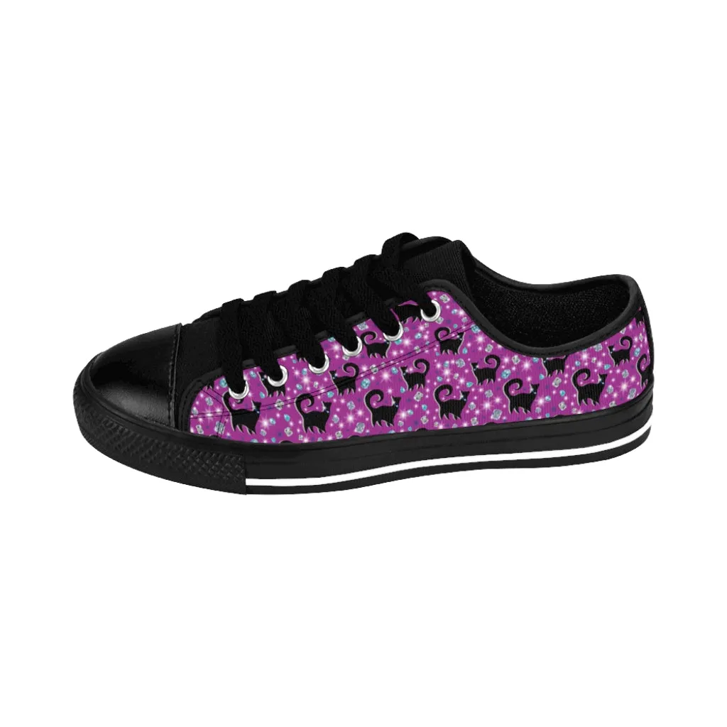 Purple Snooty Cats Cocktails Women's Sneakers