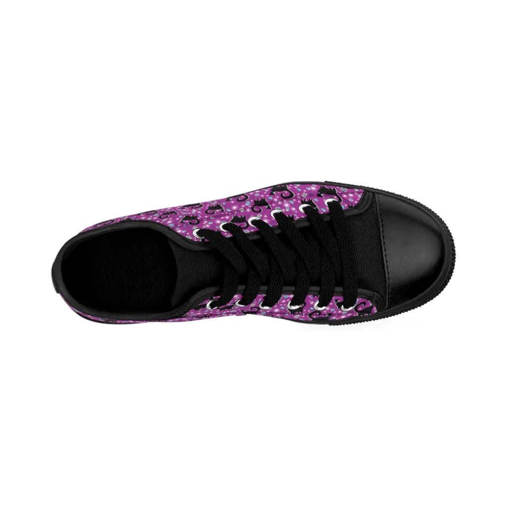 Purple Snooty Cats Cocktails Women's Sneakers