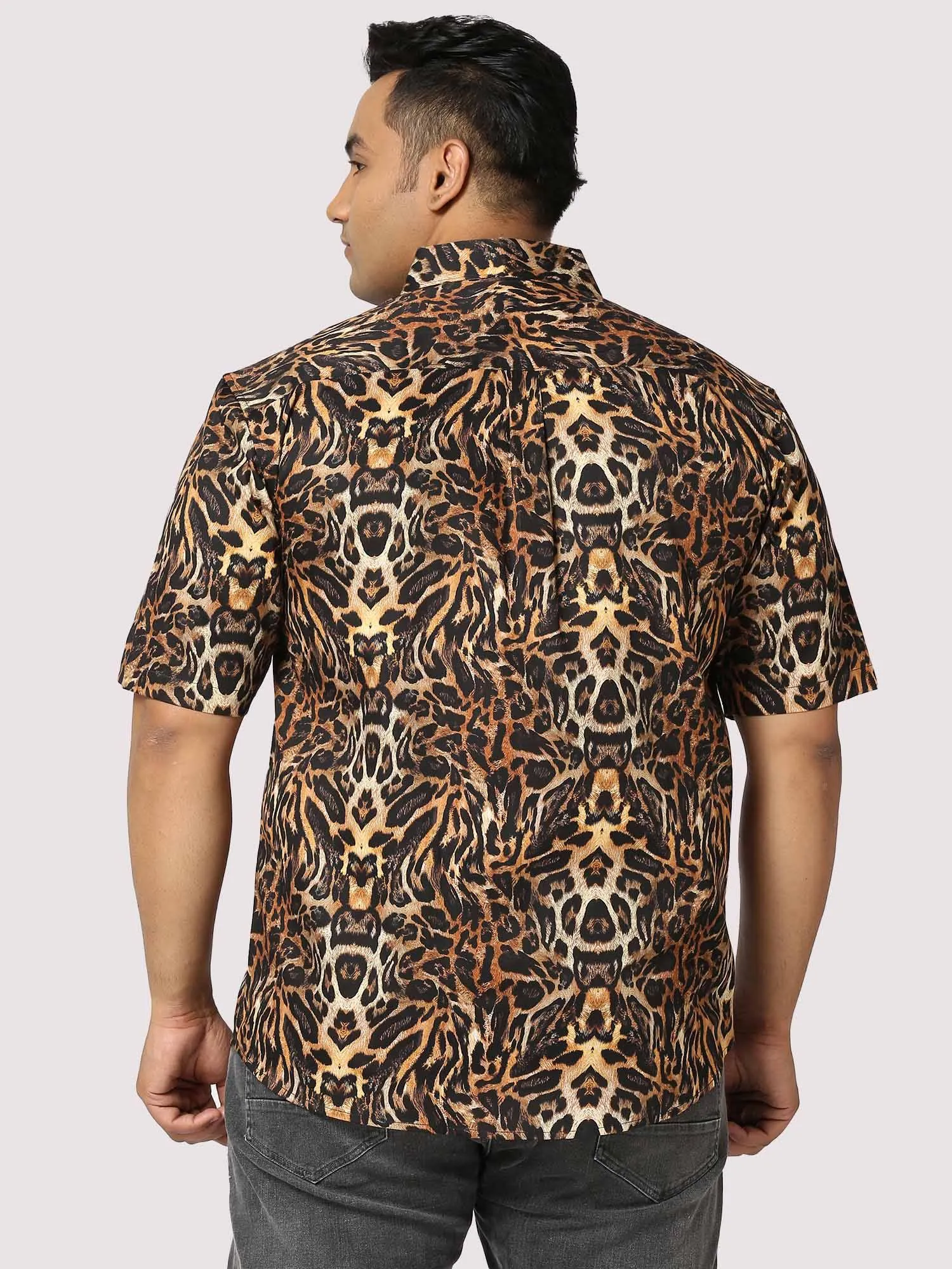 Rage Digital Printed Half Shirt Men's Plus Size