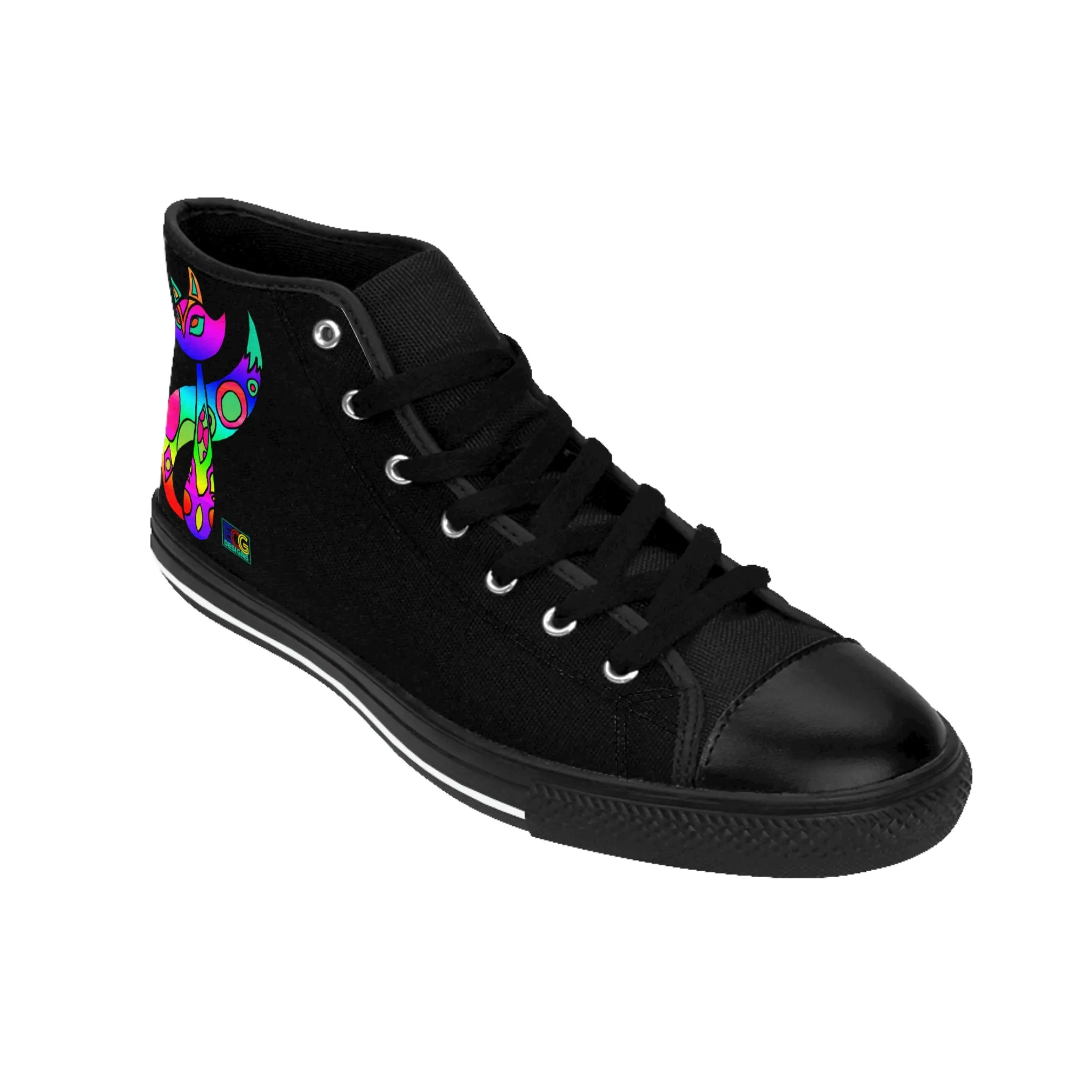 Rainbow Cat Women's Classic Sneakers