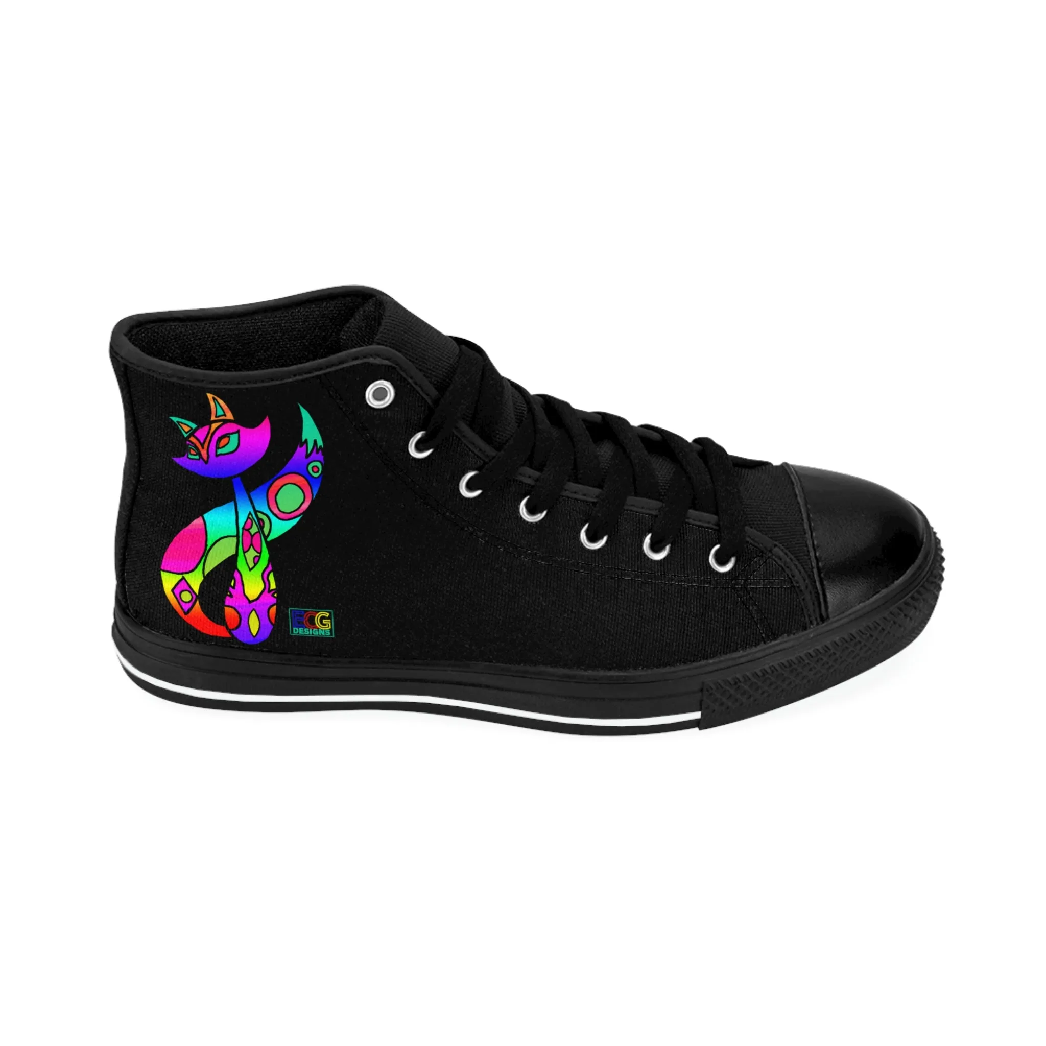 Rainbow Cat Women's Classic Sneakers