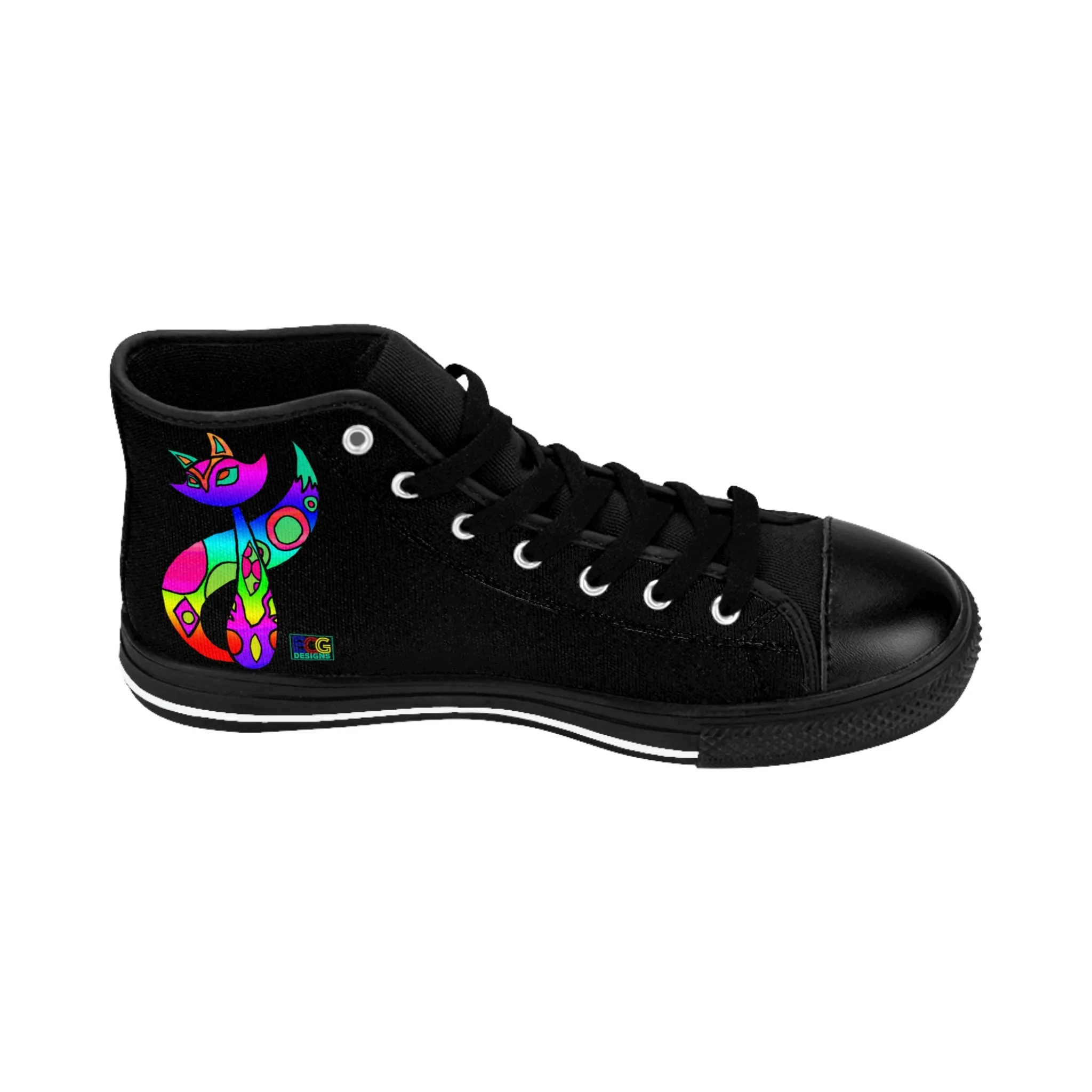 Rainbow Cat Women's Classic Sneakers