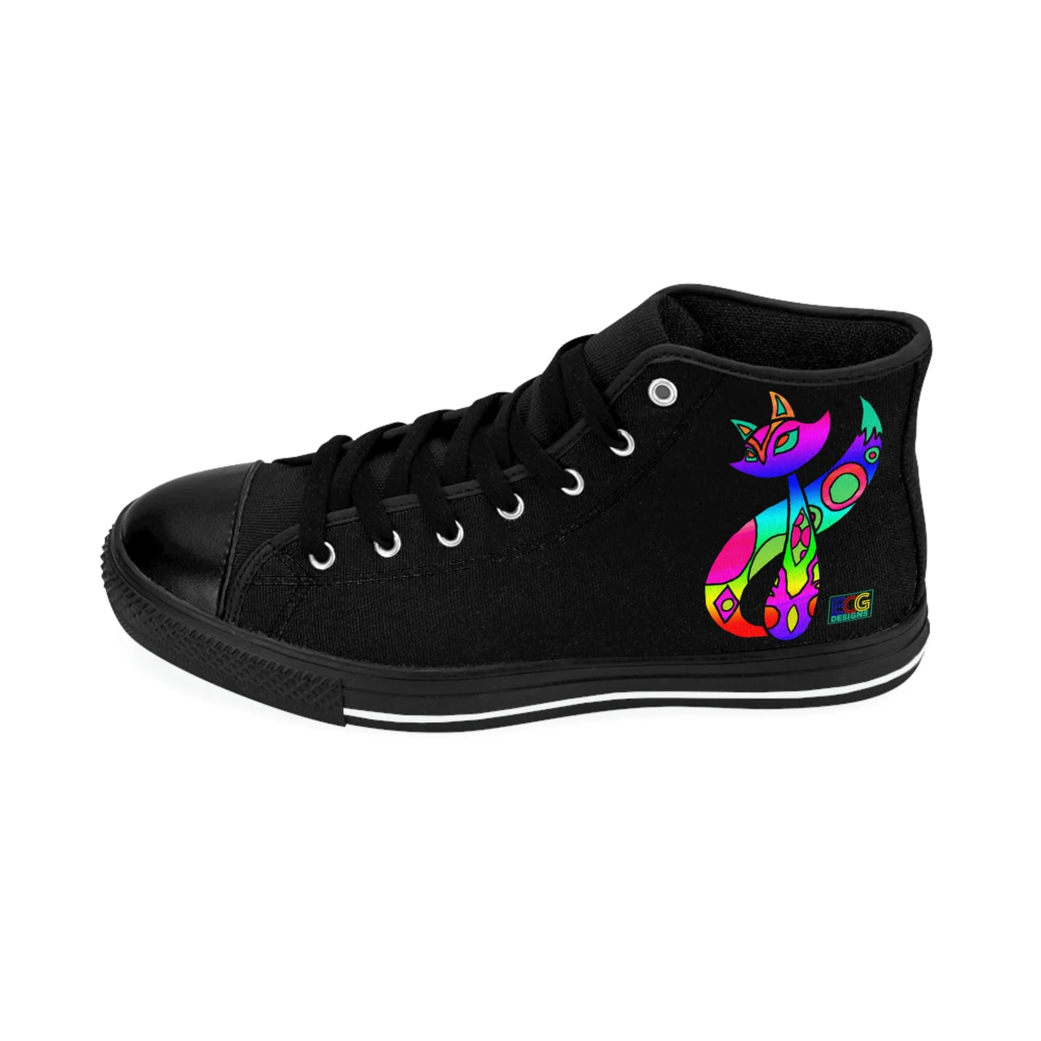 Rainbow Cat Women's Classic Sneakers