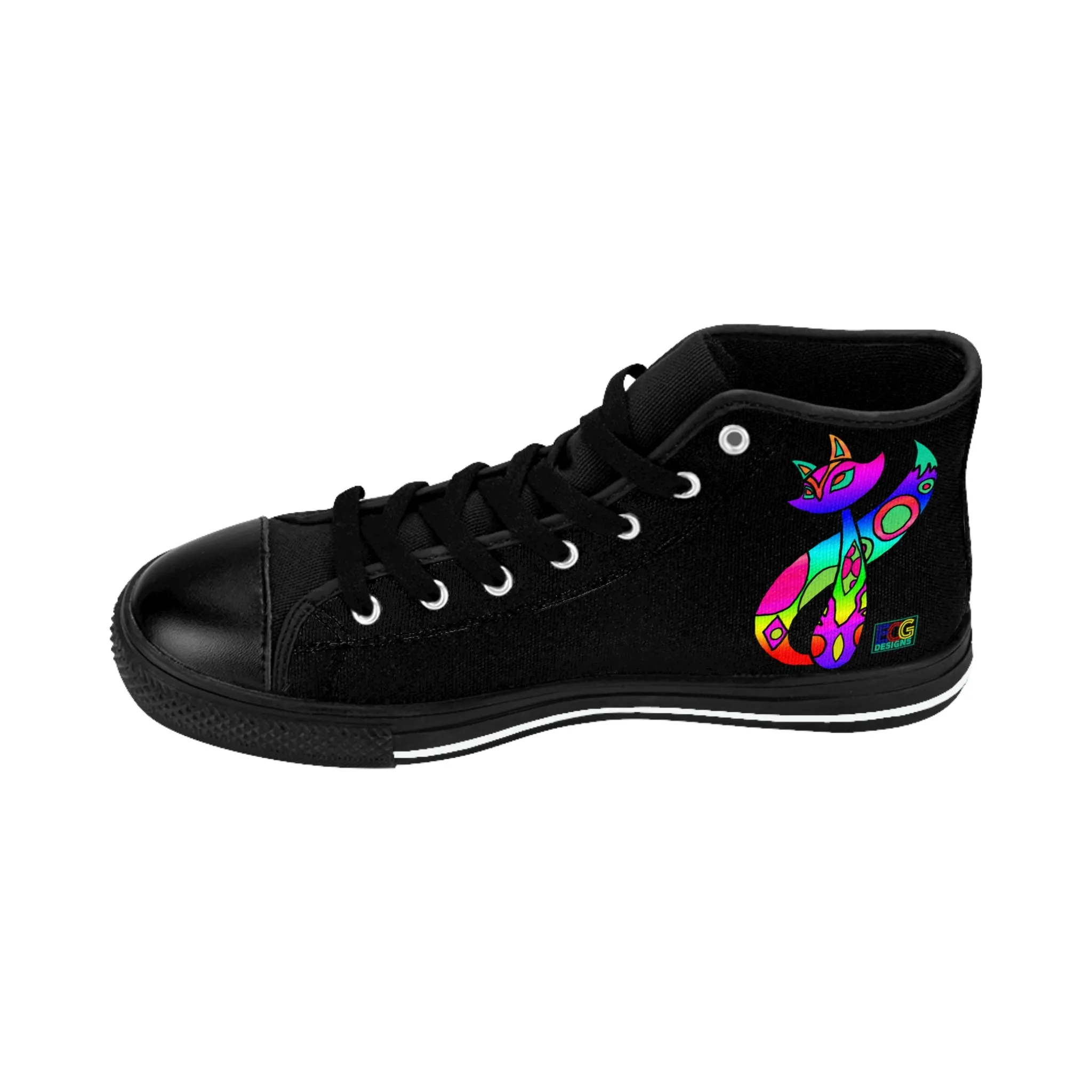 Rainbow Cat Women's Classic Sneakers