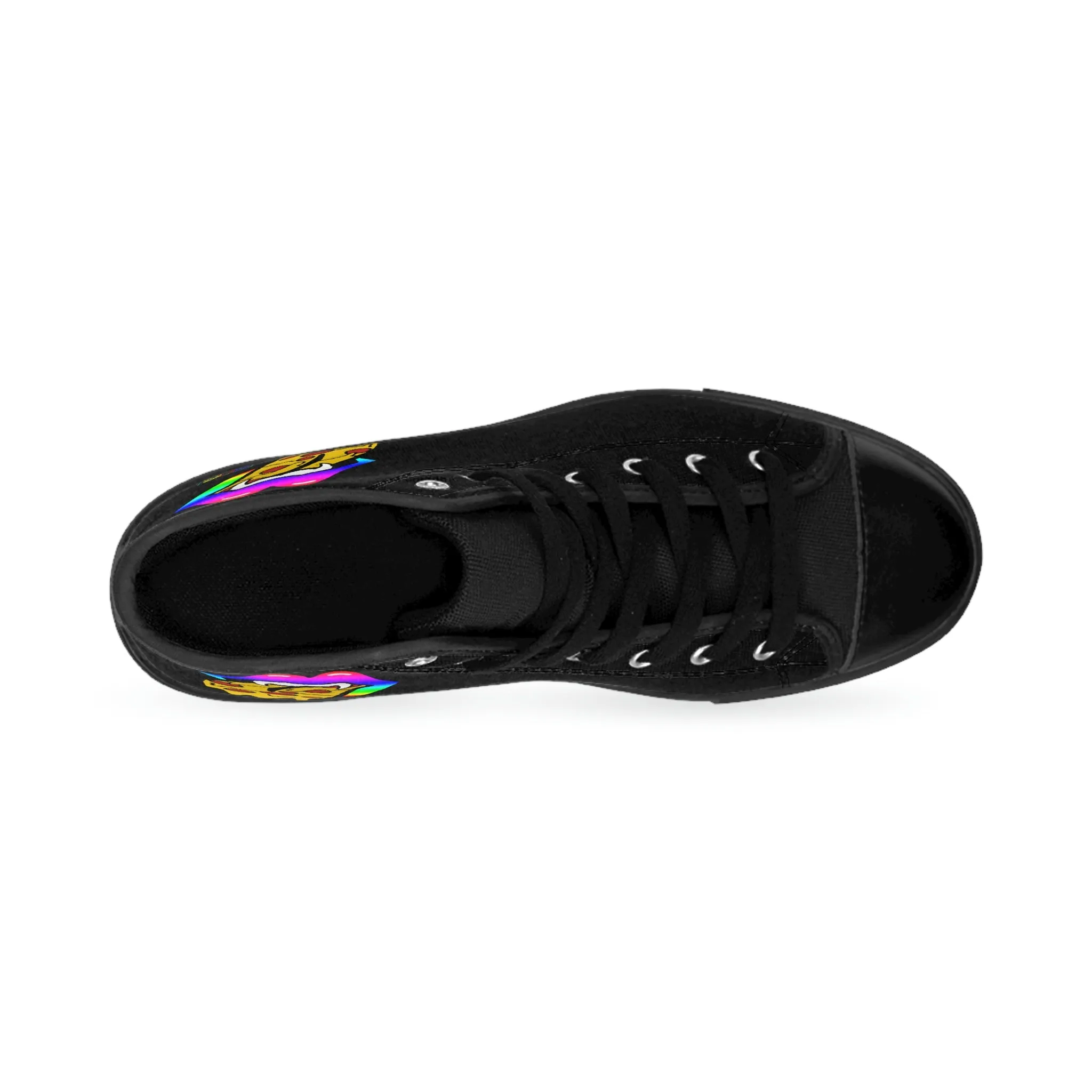 Rainbow Pizza Tongue Women's Classic Sneakers