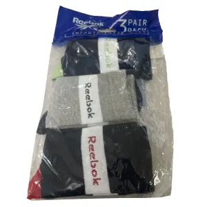 Reebok Infants 3 Pack Contrast Socks