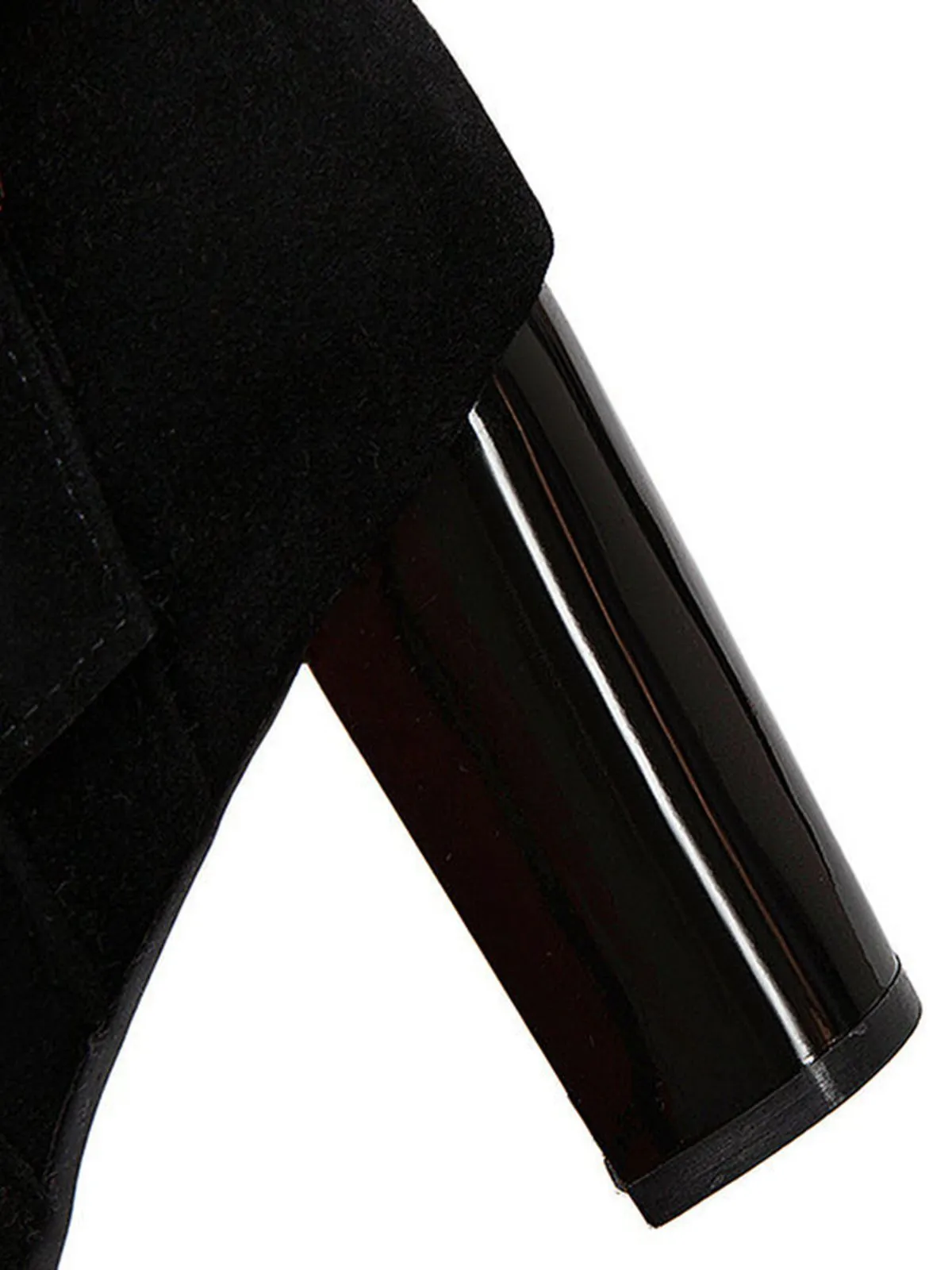 Retro Plus Velvet Chunky Heel Short Boots