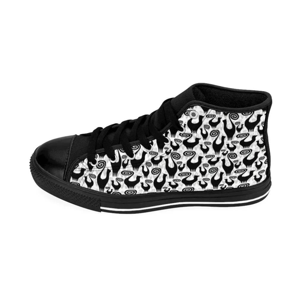 Scattered Snooty Cats Women's High-top Sneakers