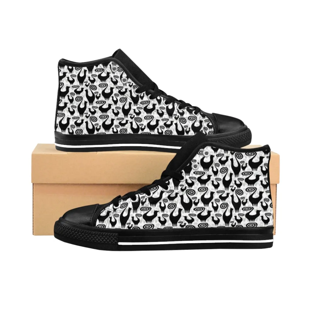 Scattered Snooty Cats Women's High-top Sneakers