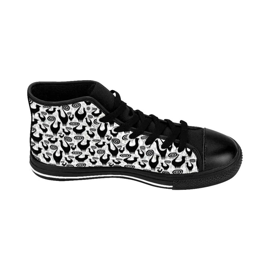 Scattered Snooty Cats Women's High-top Sneakers