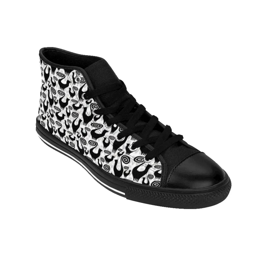 Scattered Snooty Cats Women's High-top Sneakers