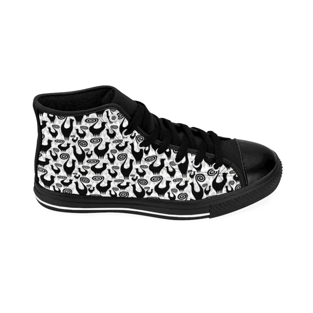 Scattered Snooty Cats Women's High-top Sneakers