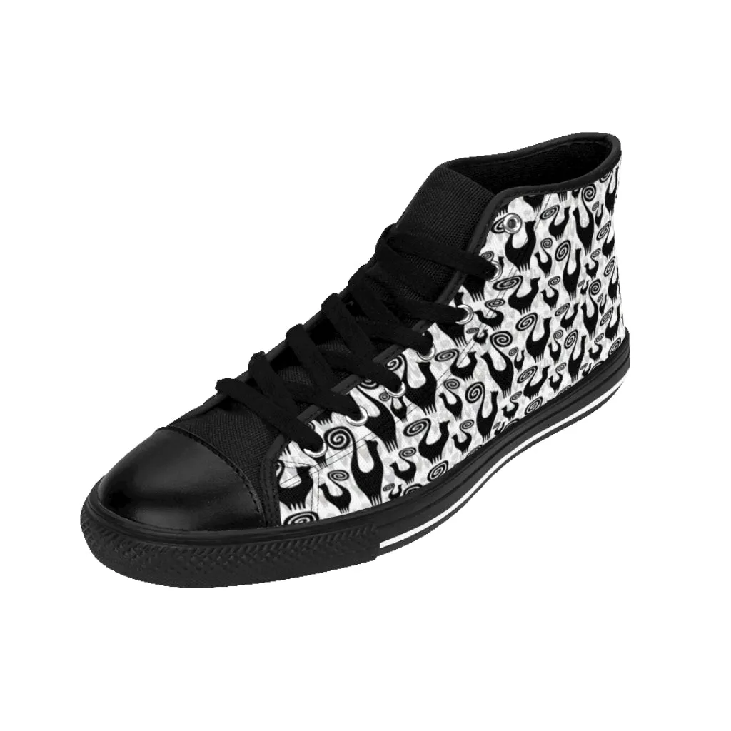 Scattered Snooty Cats Women's High-top Sneakers