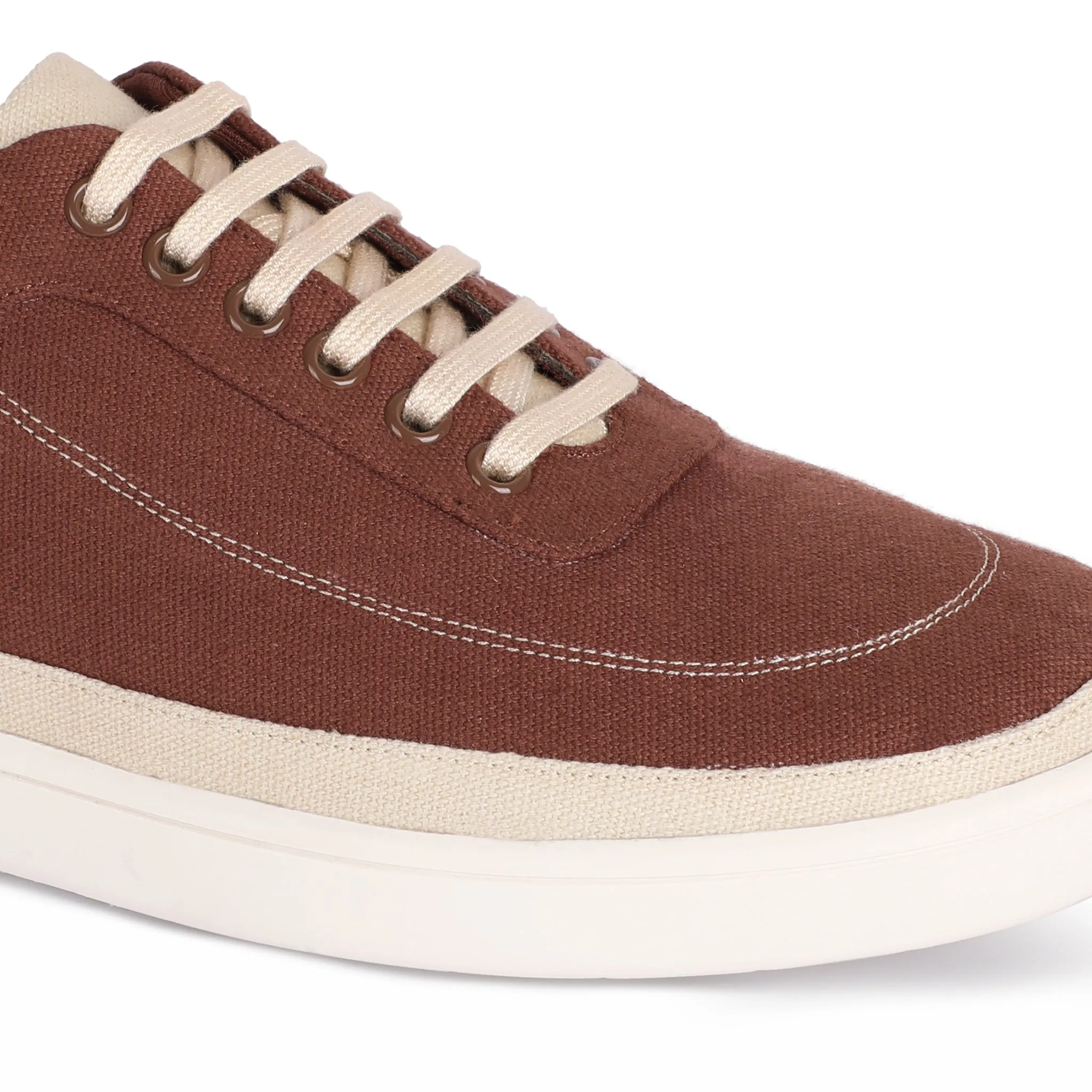 Ske Eco-Sole Sneakers Brown and Beige Men