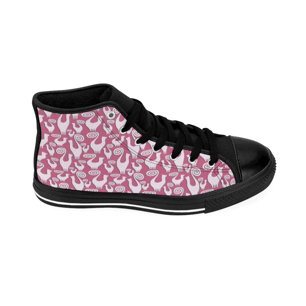 Slate Pink Women's High-top Sneakers