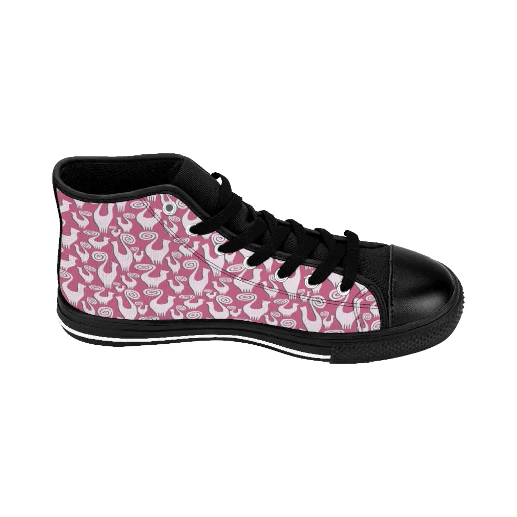 Slate Pink Women's High-top Sneakers