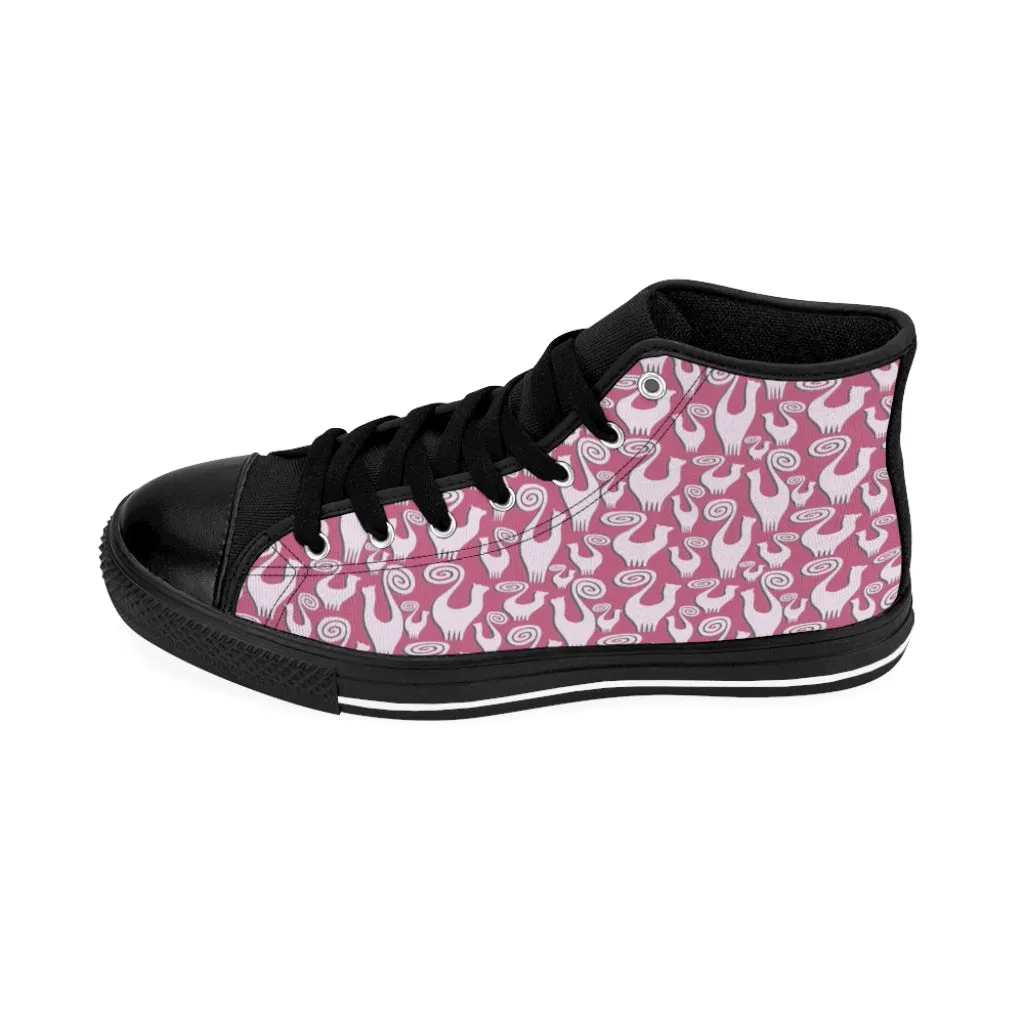 Slate Pink Women's High-top Sneakers