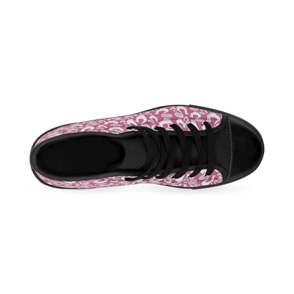 Slate Pink Women's High-top Sneakers