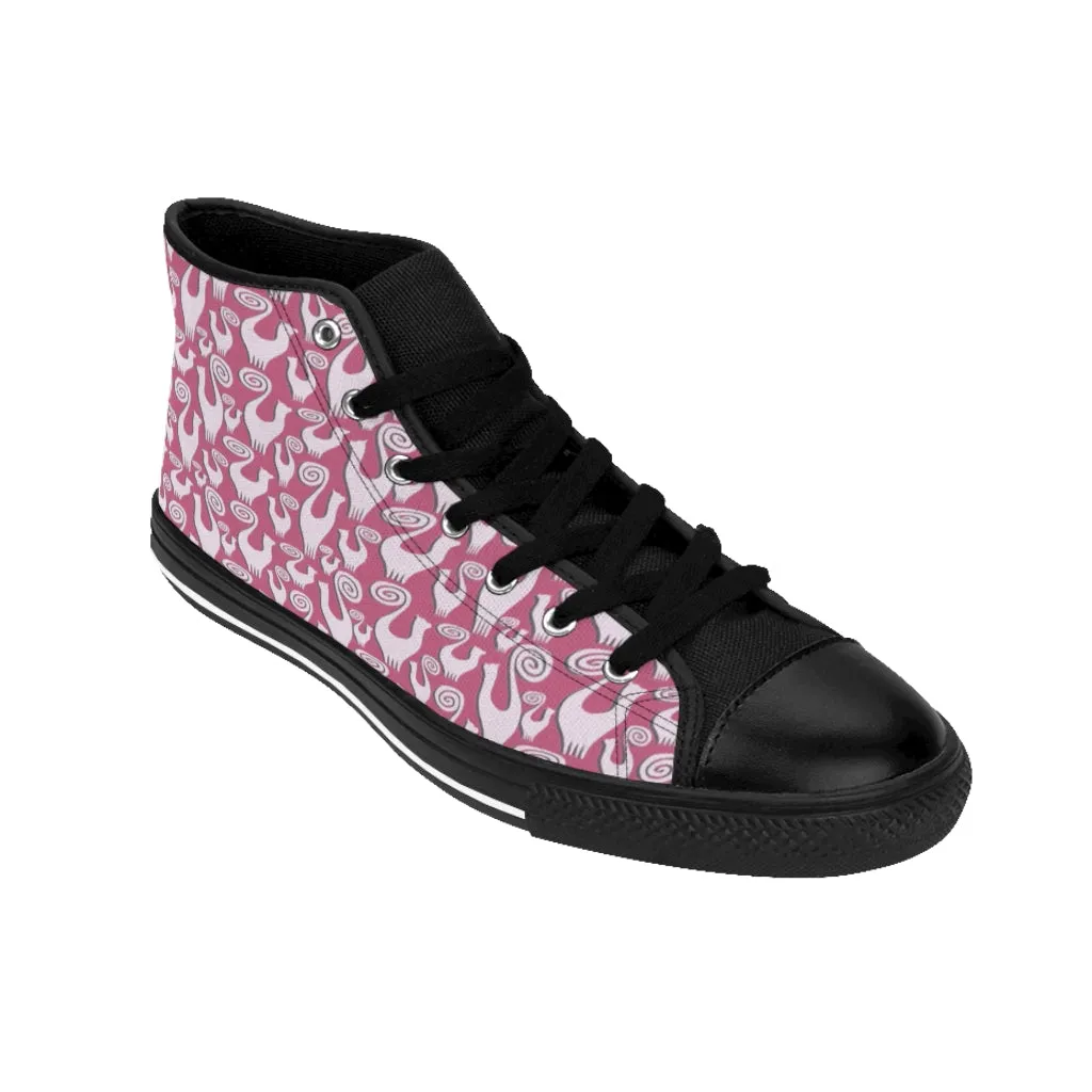 Slate Pink Women's High-top Sneakers