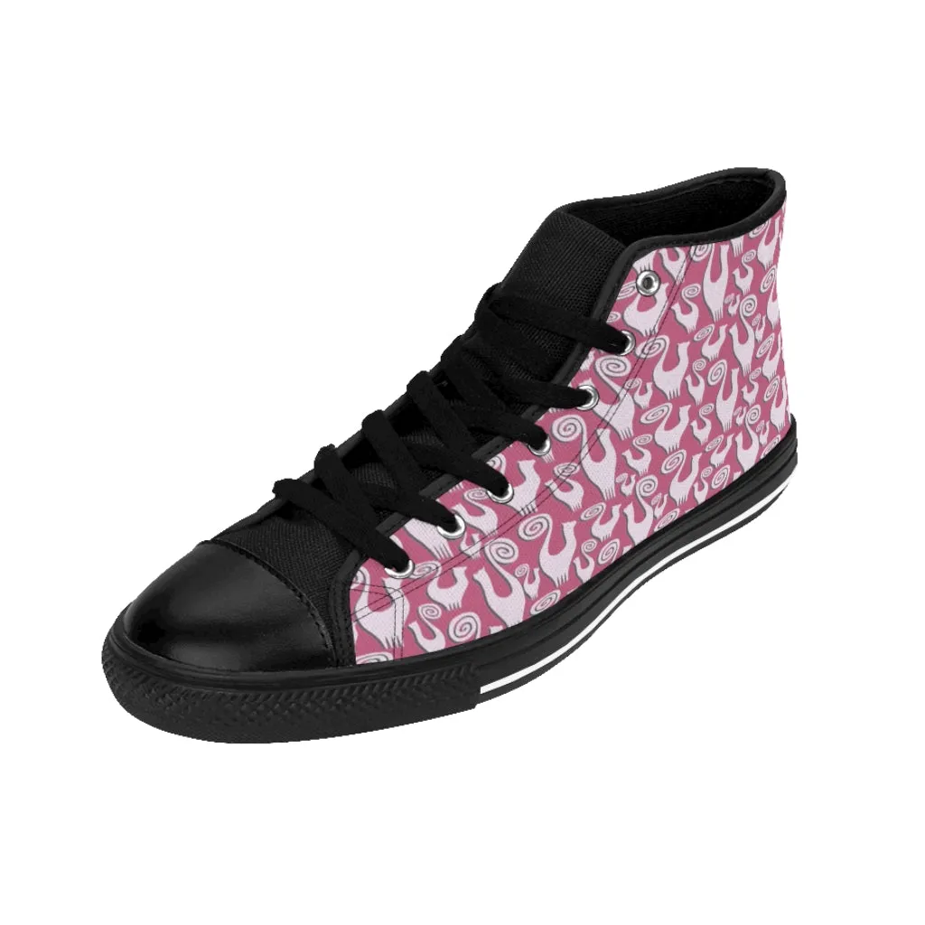 Slate Pink Women's High-top Sneakers