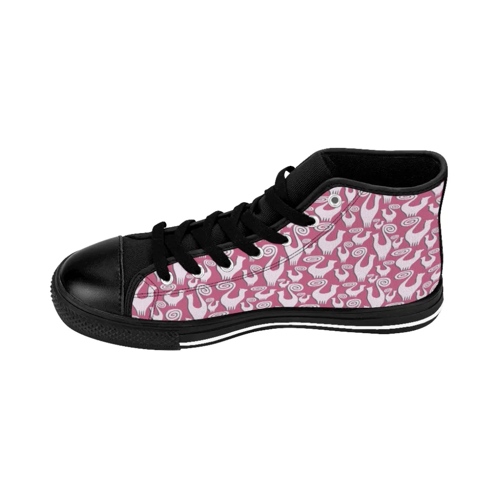 Slate Pink Women's High-top Sneakers