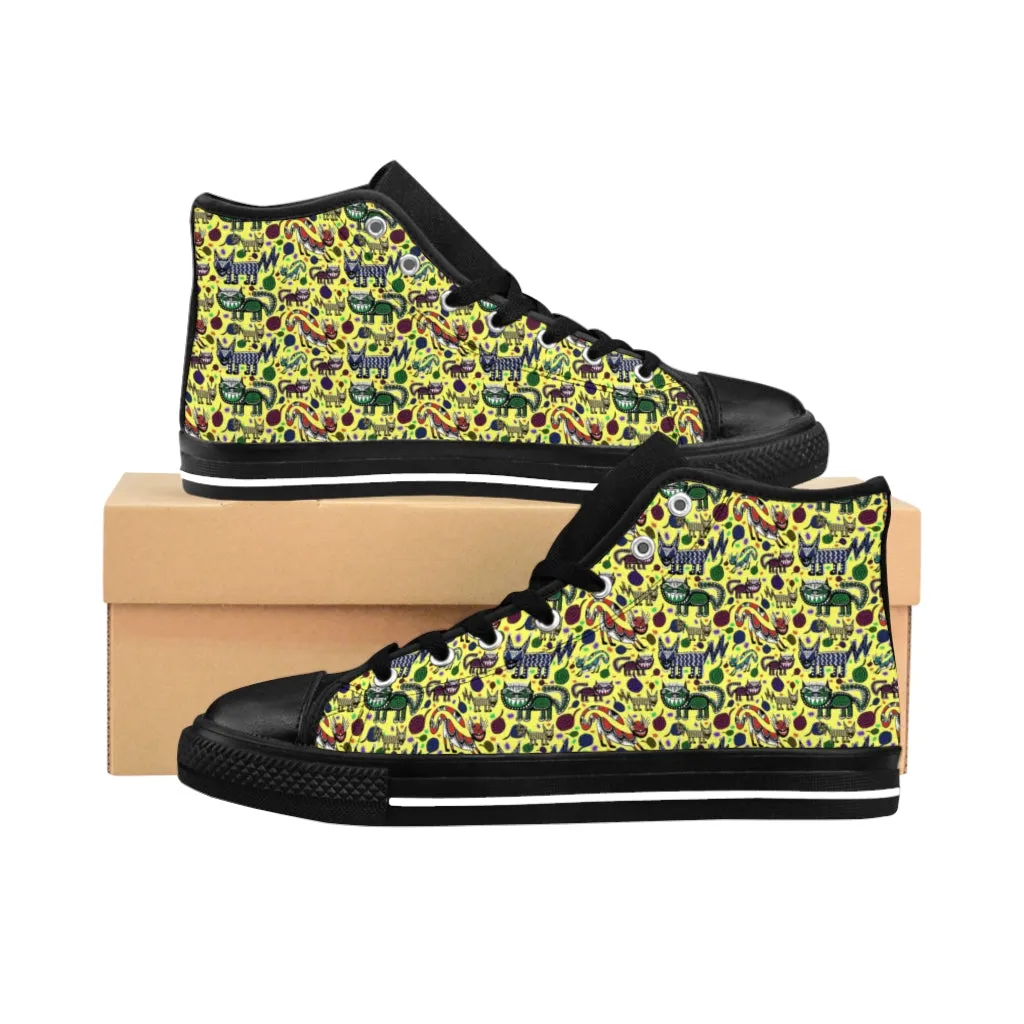 Sneaky Cats Women's High-top Sneakers