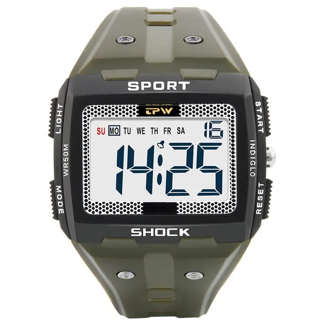 Sport Watch Digital Multifunction Alarm Chrono Swimming 3ATM Waterproof