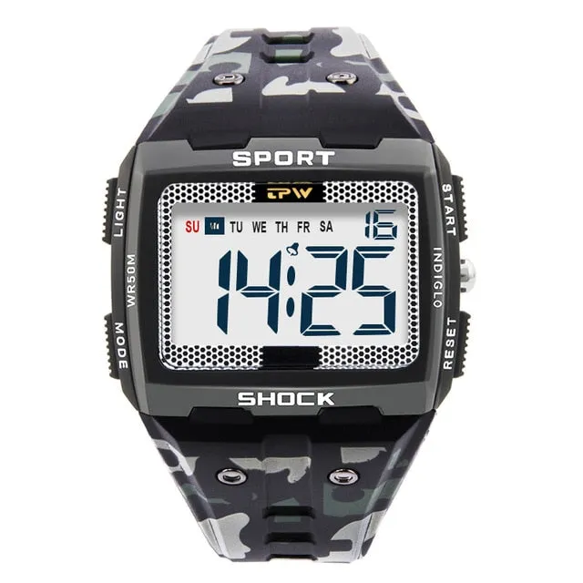 Sport Watch Digital Multifunction Alarm Chrono Swimming 3ATM Waterproof