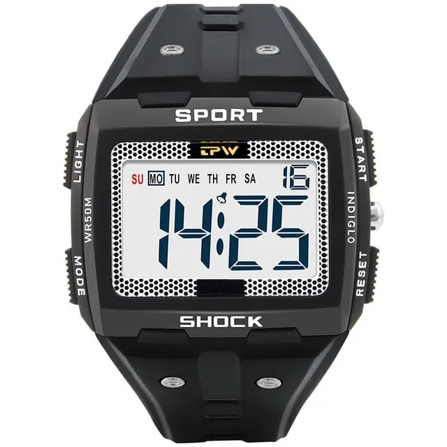 Sport Watch Digital Multifunction Alarm Chrono Swimming 3ATM Waterproof