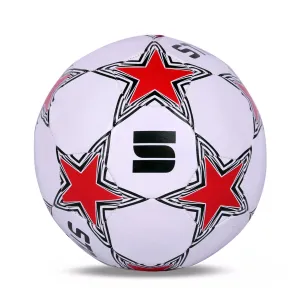 STRAUSS Budding Star Football Size-5 (White/Red)